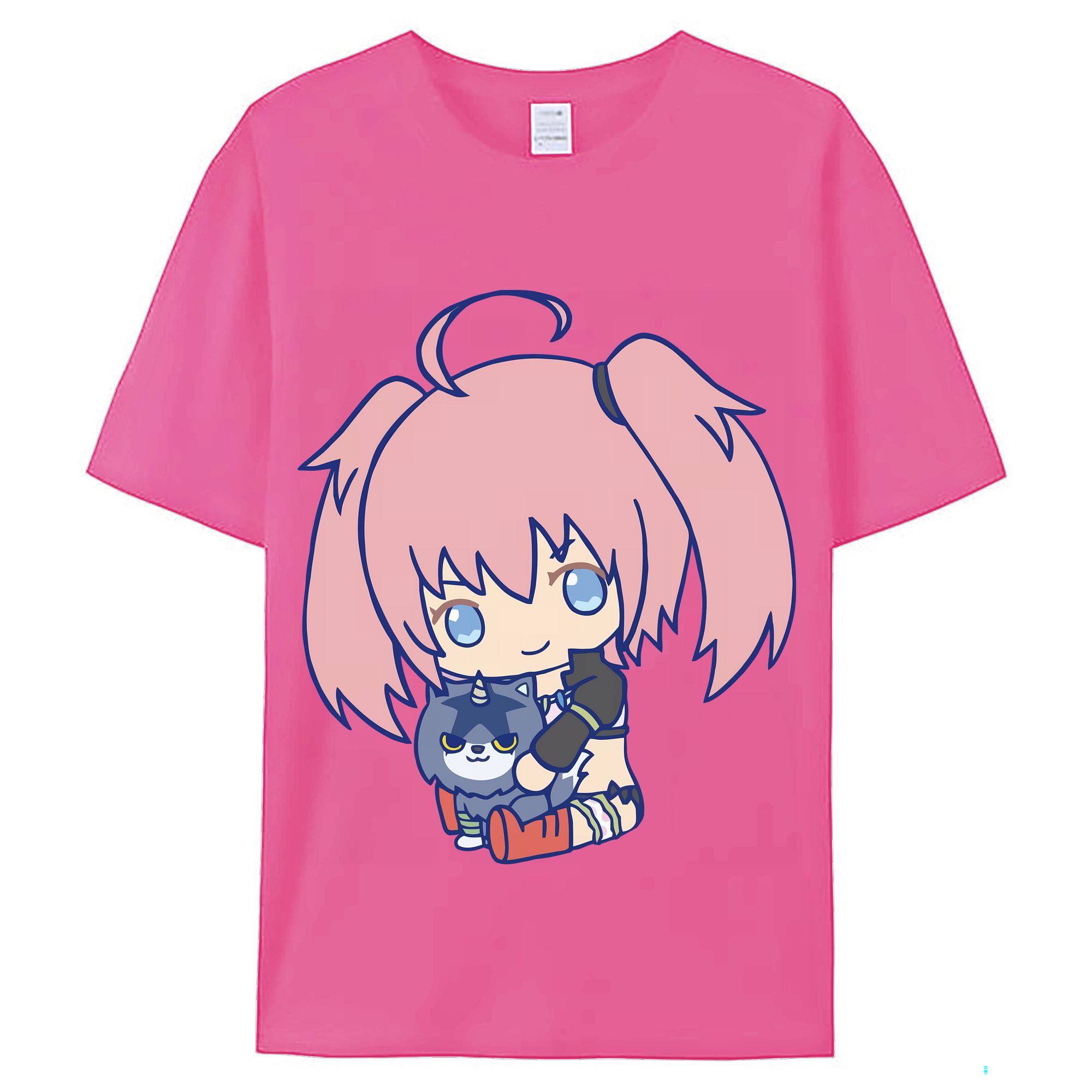 （画像用） 転スラ Regarding Reincarnated to Slime レディースカジュアルプリントTシャツ（綿100％）